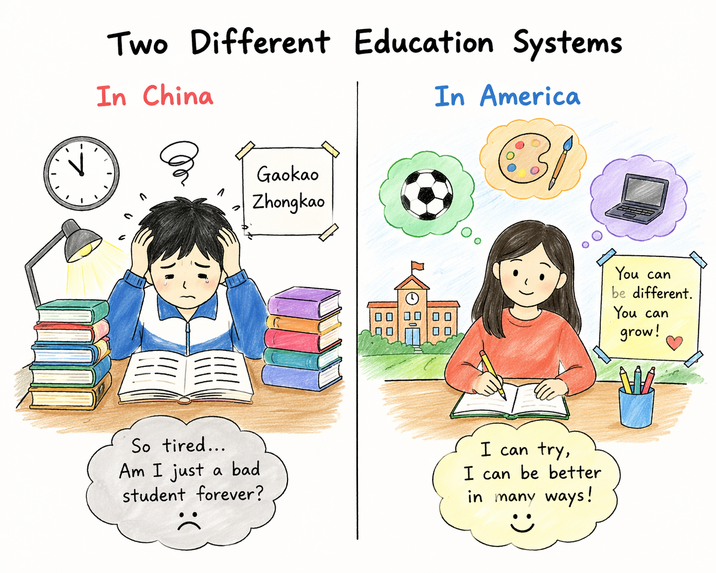 Two Classrooms, Two Worlds: Rethinking Education in China